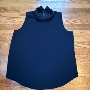Ann Taylor Navy Sleeveless Blouse